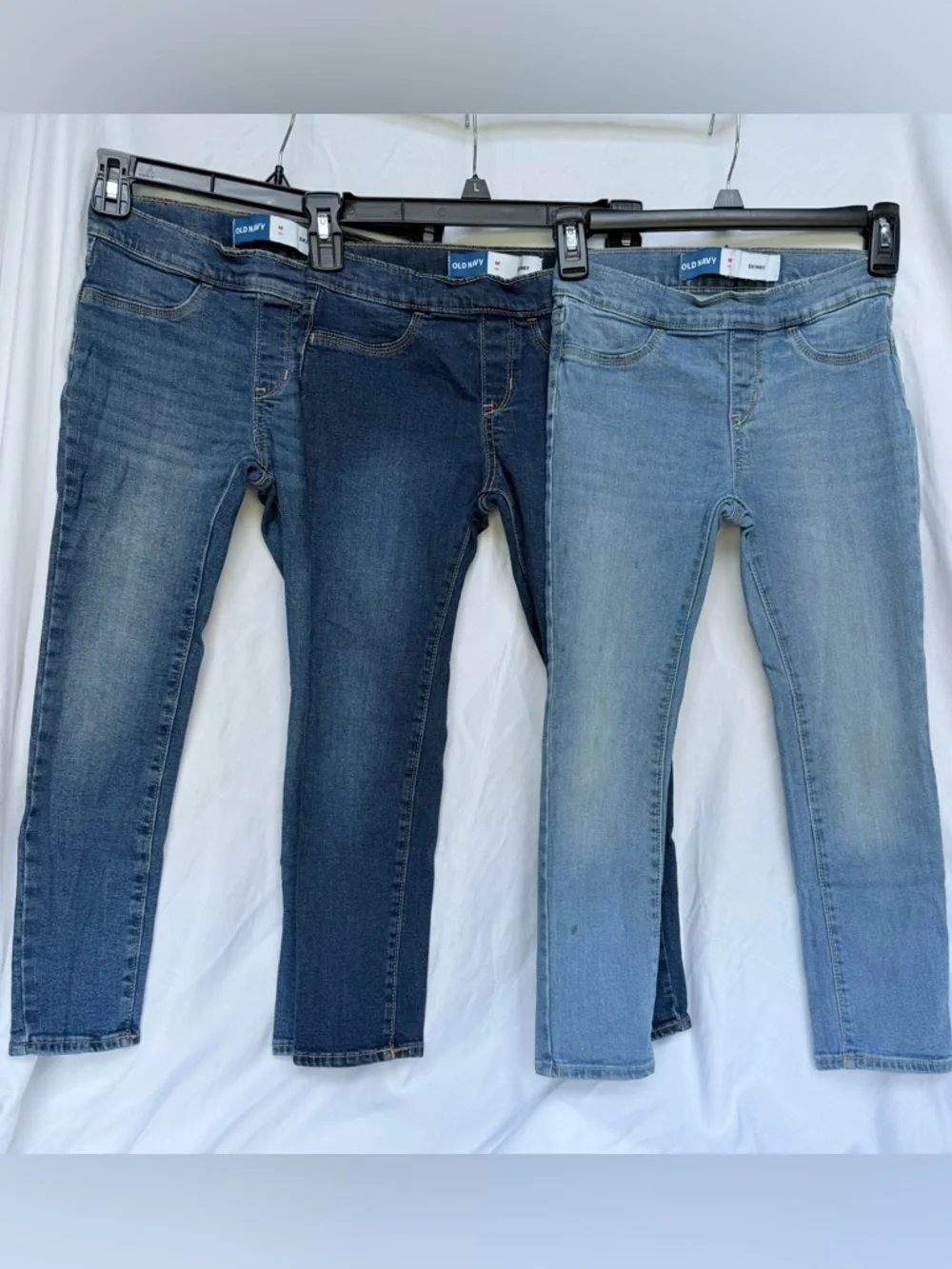 Old Navy Trio of Jeggings - Light, Mid, Dark Washes- Girls size 8